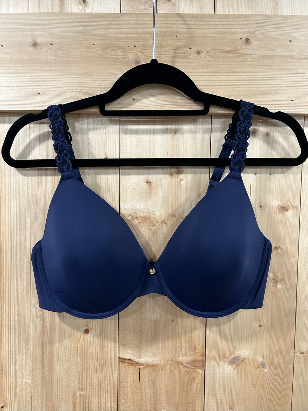 Natori Pure Luxe Underwire T-shirt Bra, Midnight Navy 38D